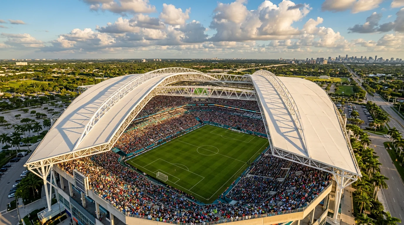 Hard Rock Stadium di Miami Gardens, sede delle partite dei Mondiali 2026 in Florida